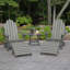 Chaise Adirondack en plastique avec repose-pieds Milaca-117800034