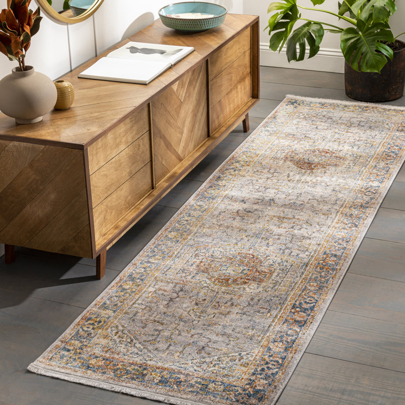 Tapis oriental tissé à la machine Aderholt, Rectangle 8 pi 10 po x 13 pi