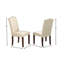Chaise rembourrée en lin Madelyn