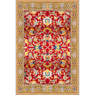 Tapis de couloir luxueux, tissu 100% velours, 39,4 po x 59,1 po | Semelle antidérapante en coton, d'une hauteur de poils de 0,4 po | Antibactérien, lavable à la machine | Impression numérique 3D, design élégant pour le décor et le confort de la maison