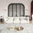 Minarik 3-Seat Chenille Fabric Upholstered Round Arm Sofa-1933048378