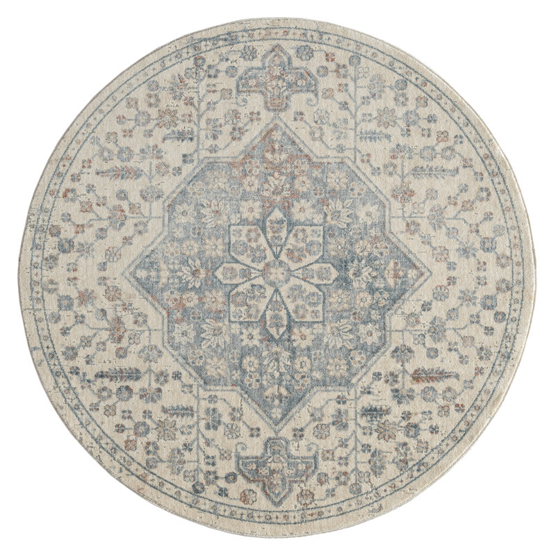 Oriental Indoor Rug, Round 5'