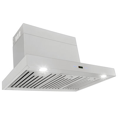 ProLine Range Hoods 36" Stainless Steel 1100 CFM Ducted (Vented) Wall Range Hood with Baffle Filter