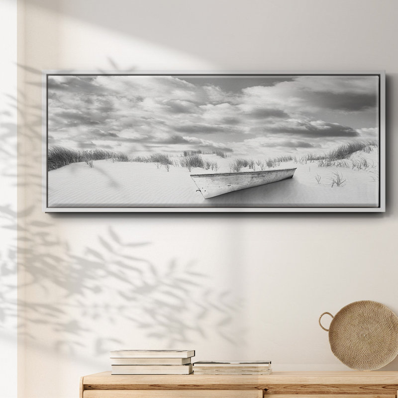 Beach- Framed Canvas, 8" H x 20" W