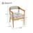 Comfortable Dining Chairs Wood Frame Upholstered Modern Kitchen Set