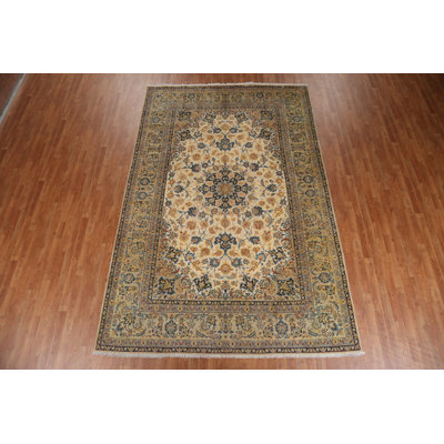 Tapis rétro en laine 8 x 11