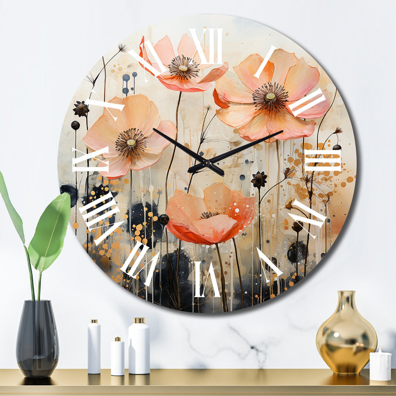 Horloge murale en métal, Grand