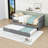 Wood Daybed with Drawers and Trundle