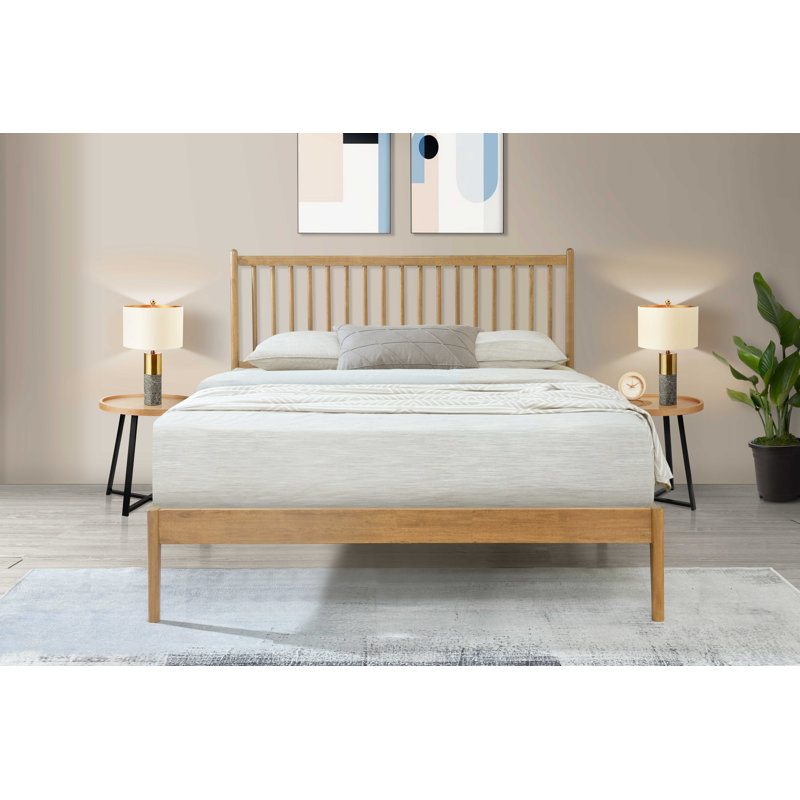 Solid Wood Bed, Small Double (4')