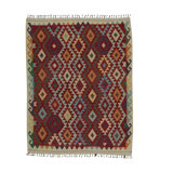 Afghan Wool Geometric Area Rug