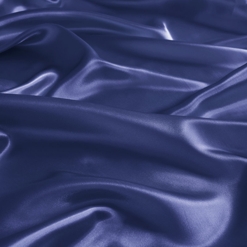 Navy Satin Standard/Queen Pillowcase Set