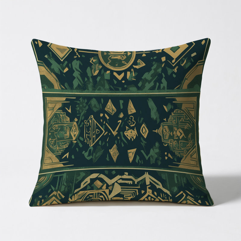 Hero's Crest Indoor And Outdoor Throw Pillow, Square 16"