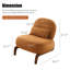  Chaise d'appoint rembourrée en velours avec pieds en bois massif-1801839847