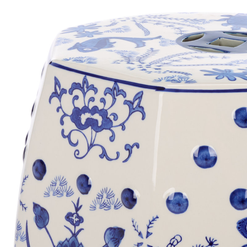 Tabouret de jardin en céramique Bilmont