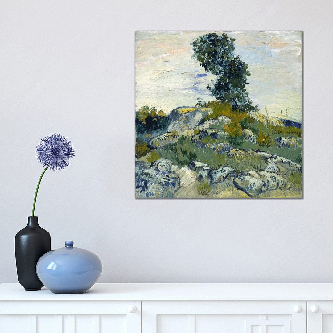 The Rocks by Vincent van Gogh - Wrapped Canvas Painting