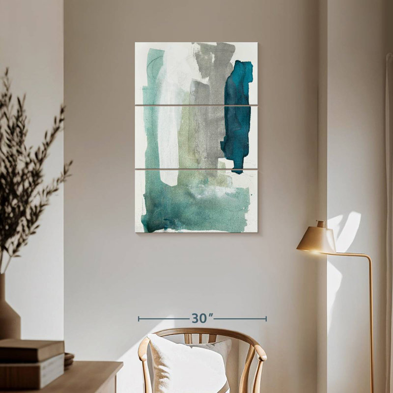 Avery Turquoise Seaglass I, 57" H x 36" W