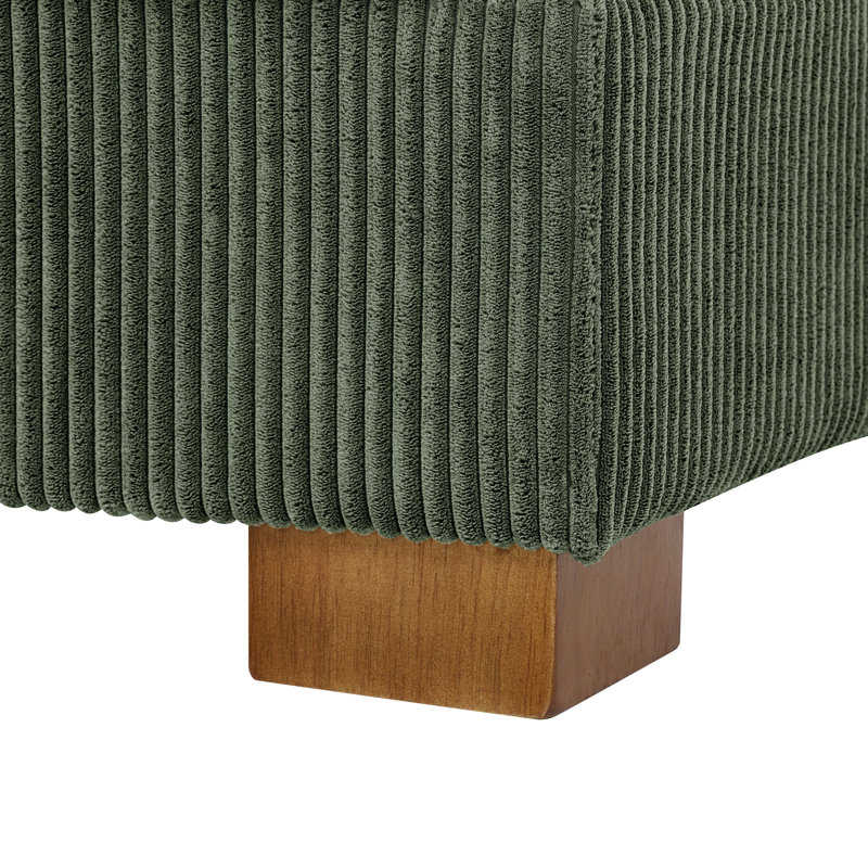 Mordecai 90'' Corduroy Sleeper Sofa