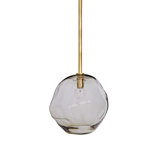 Molten Pendant with Smoke Glass