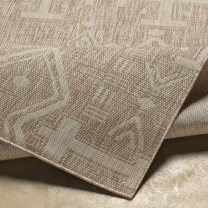 Keyun Southwestern Indoor / Outdoor Rug, Rectangle 9'2" x 12'