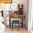 Makeup Vanity with LED Lights&3 Color and Power Outlet Makeup Vanity Table with 2 big Drawers with Sturdy Metal Leg and Metal Chair ,Dressing Table for Bedroom Dressing Room-1268129814