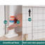 2 Tier Microwave Rack With 5 S-Shaped Hooks Height Adjustable