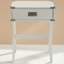 Modern White Accent Table With Storage Drawer – Space-saving End Table For Living Room, Bedroom, Or Small Apartments