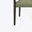 Ensemble de 2 chaises de salle à manger (brun foncé et vert)