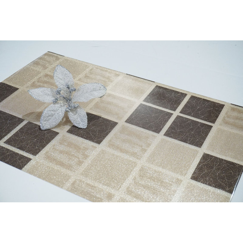 Dinora Vinyl Geometric Rectangle Placemat