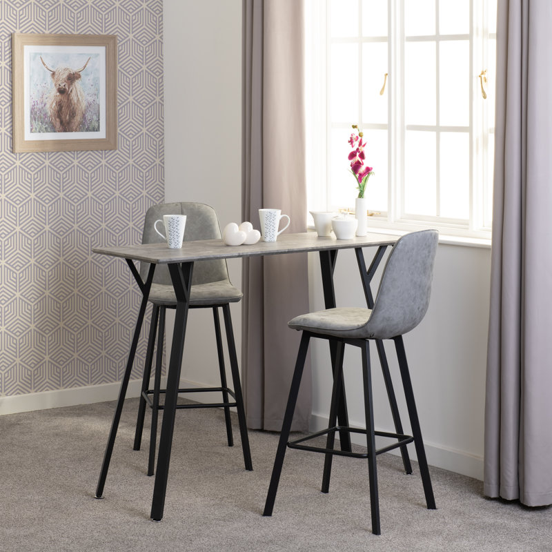 Aggie 71cm Stool, Grey