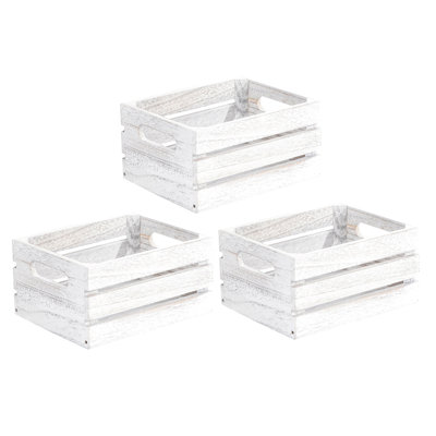 Ensemble de caisses en bois massif