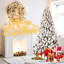 Arbre de Noël enneigé 6 pi, 300 lumières blanc chaud UL, fil mémoire, 779 pointes, support en métal pour les fêtes, conception se déroulant automatiquement, décorations festives stables-2078591608