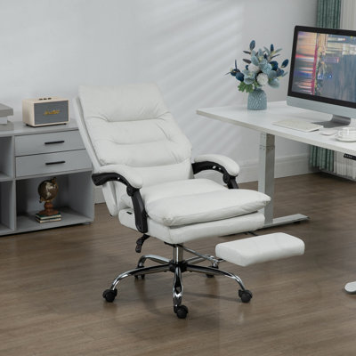 Fauteuil de bureau confortable confortable avec fauteuil inclinable chauffant et repose-pieds