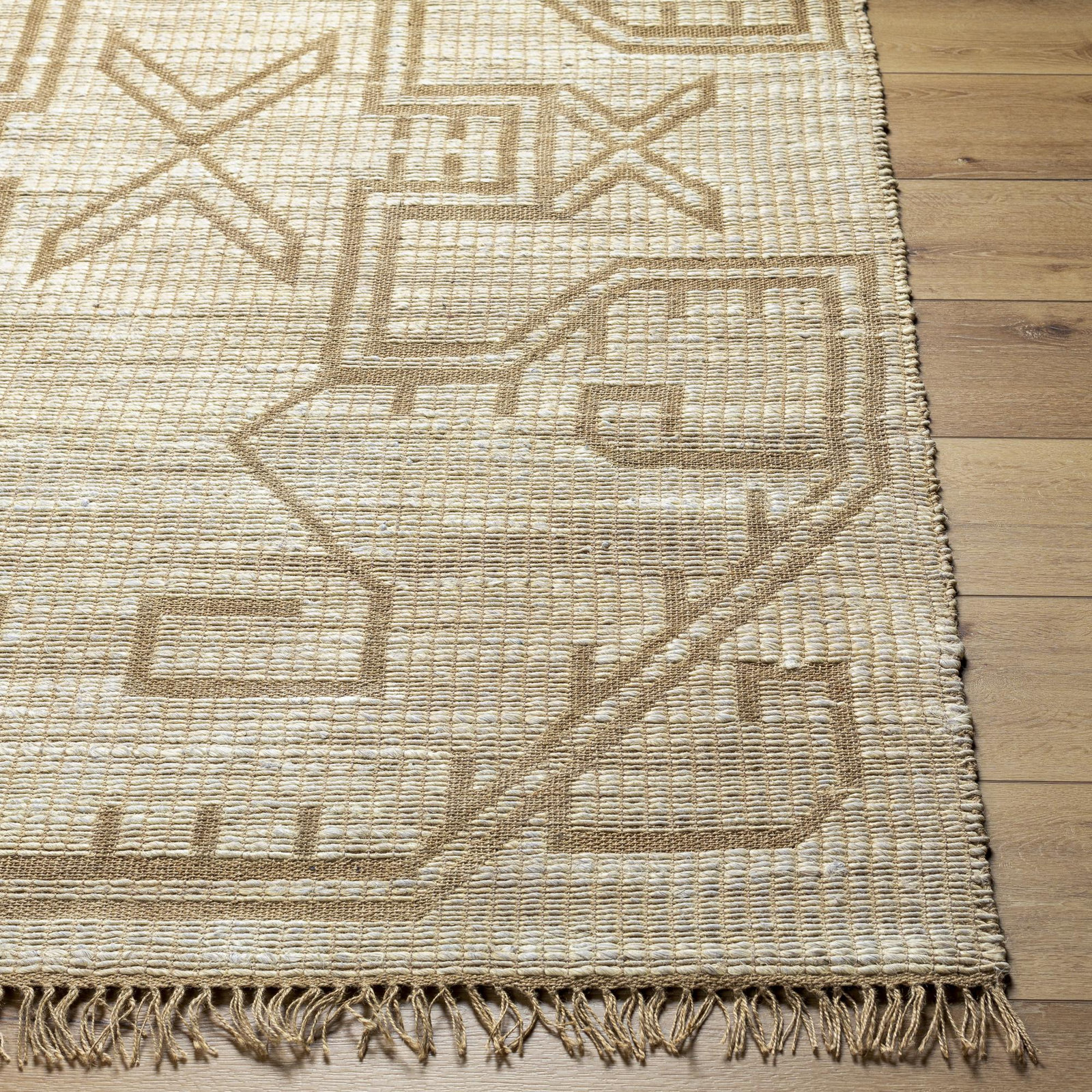 Enchant Hand-Woven Geometric Jute Rug, Runner 2'6" x 8'