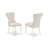 7 Piece Dining Set Consist of a Rectangle Dining Room Table with Butterfly Leaf and 6 Doeskin Linen Fabric Upholstered Chairs, Linen White-743678070-743678066-743678071