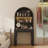 Writing Desk With Arch Hutch, Fluted Drawer & Storage Shelves, Modern Wood Computer Desk With Storage For Home Office, Bedroom, Small Space-564998615