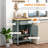 Utility Kitchen Cart, Rolling Island With Rubberwood Top, Narrow Butcher Block On Wheels With Drawer & Cabinet-89177058