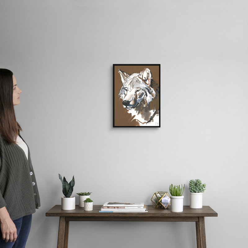 «Big Bad, 2018» par Mark Adlington, reproduction d'art sur toile, Cadre flottant noir, H 18 po x l 14 po x P 1,75 po