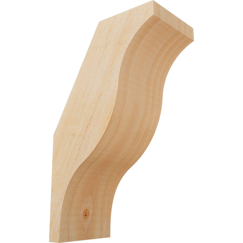 Attelle de genou Funston, Sapin de Douglas, Lisse, H 10 po x l 3,5 po x P 6 po