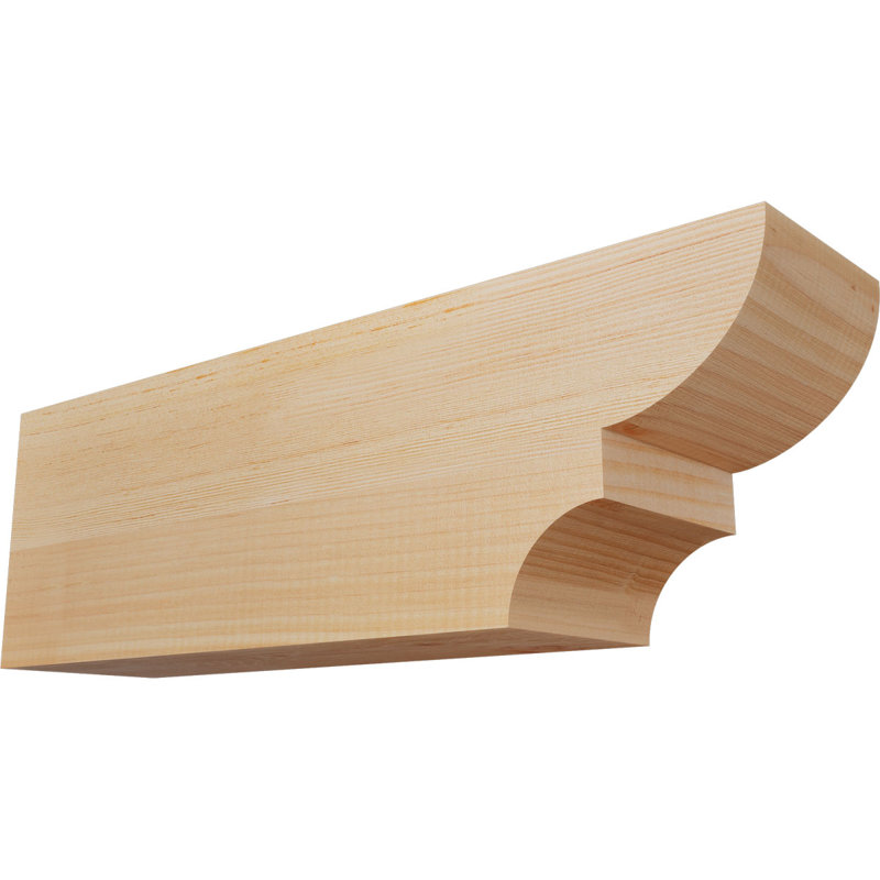 Queue de chevron lisse l 5 5 po x H 8 po x L 24 po, sapin Douglas, Sapin de Douglas, 8"H x 5 1/2"W x 24"L