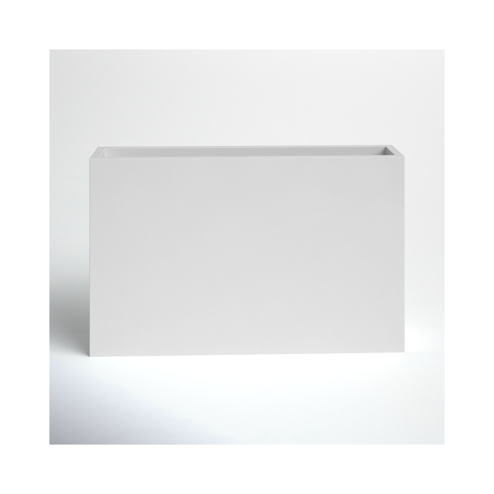 Connoisseur Handmade Planter Box, 30" H x 48" W x 12" D, White
