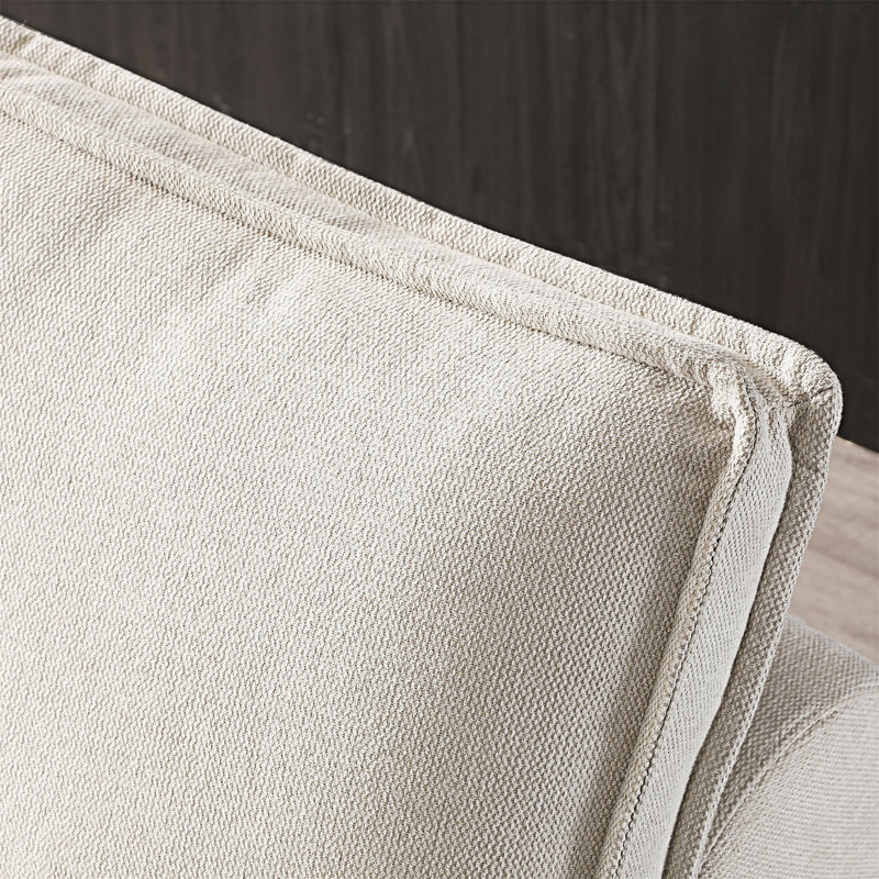 Multipurpose Pulling Out Sofa Bed, Beige Linen Fabric