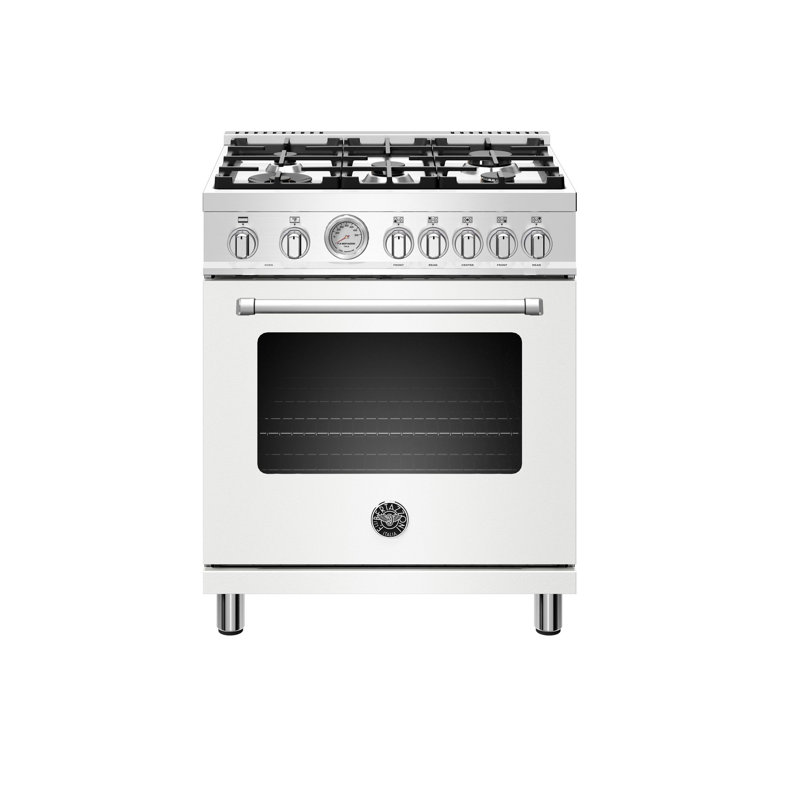 Bertazzoni 30'' W Free Standing Range, Bianco Matt