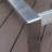 Stainless Steel and Teak Outdoor Chaise Outdoor Solid Wood and Stainless Steel Single chaise
