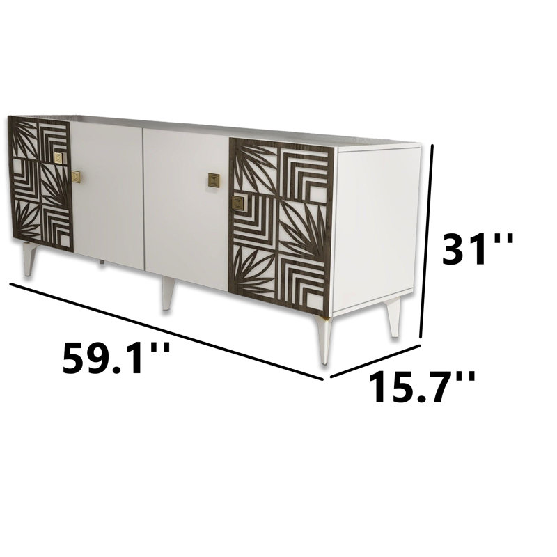 Console 59 po, Blanc