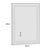 Dokes Super Bright Front & Back LED Lighted Anti-Fog Tempered Glass Bathroom/Vanity Mirror with ETL -1614704154