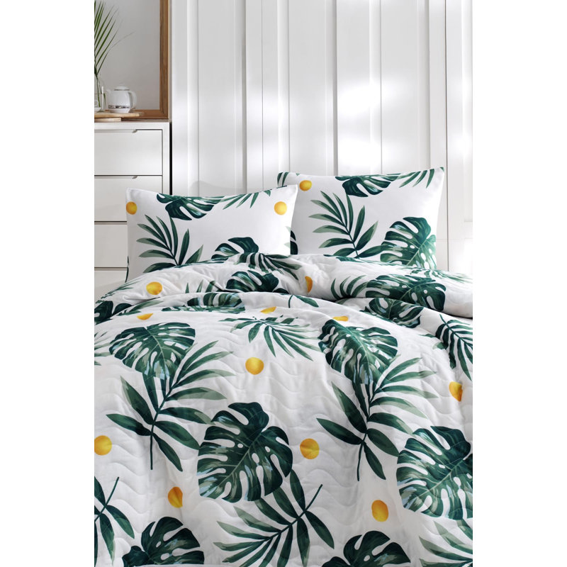 Quilt Set with Pillowcases, All-Season Lightweight, Digitally Printed Design, 65% Cotton – Soft, Durable, Machine Washable