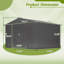 Remise de rangement extérieure 10 pi x 8 pi, remise en métal toutes saisons avec portes verrouillables, remise à outils-118091583-118091585