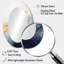 Miroir mural moderne bleu et jaune en marbre Storm II-258386049