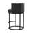 34.6'' H Faux Leather Upholstered Swivel Counter Stool with Metal Frame-674095247