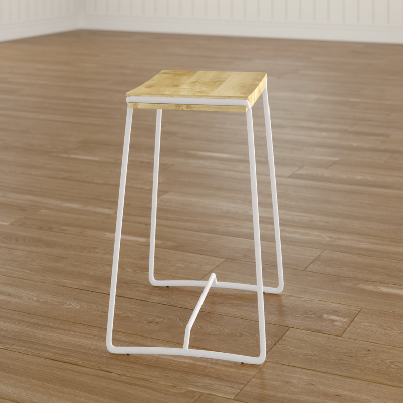 Parrish Wood & Metal 21.5" Counter Stool, White